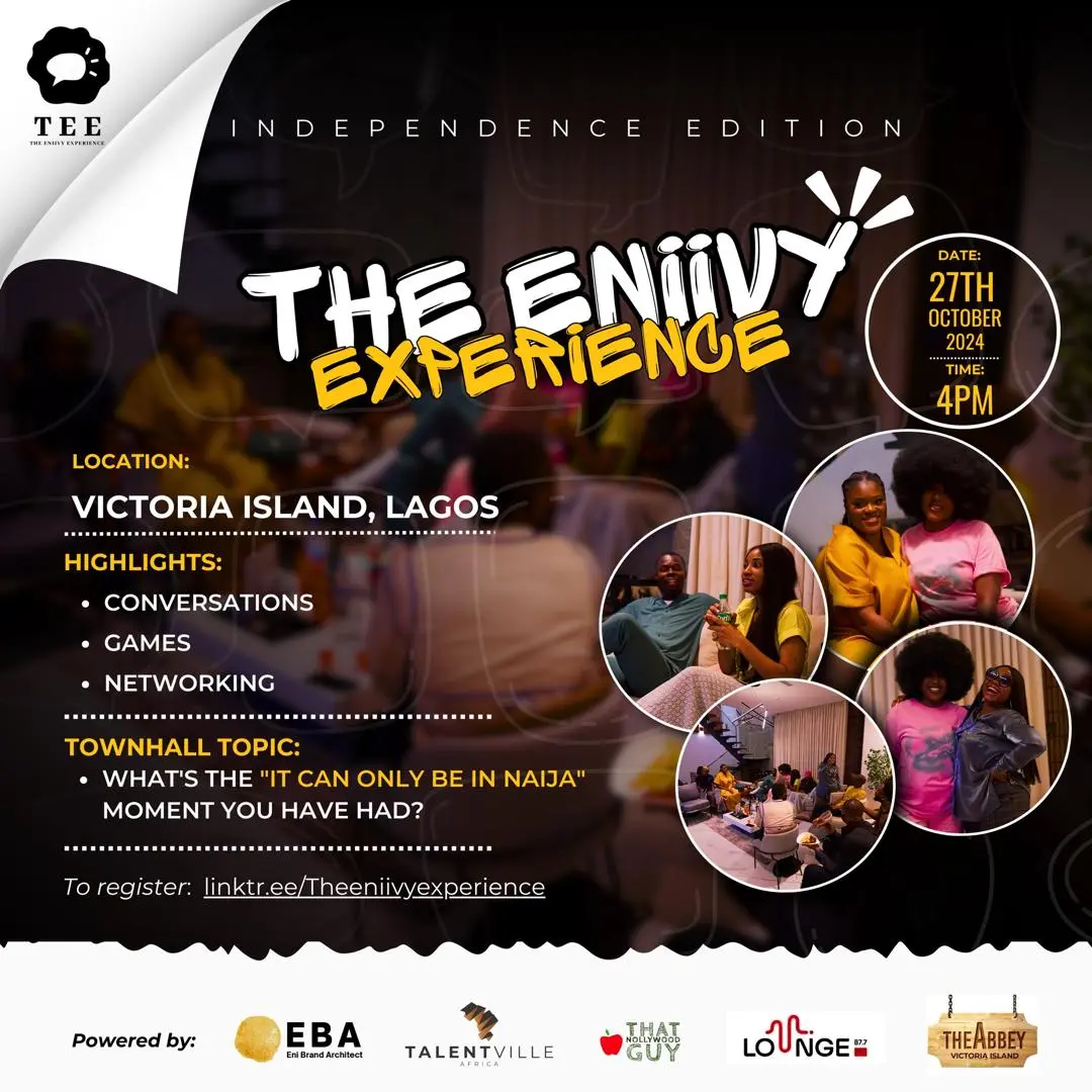 Original event artwork for The Eniivy Experience (It Can Only Be Naija)